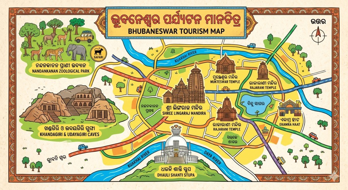 bhubaneswar map